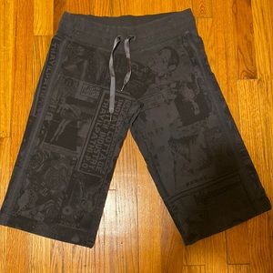 Rare newspaper titles vintage Lululemon long shorts